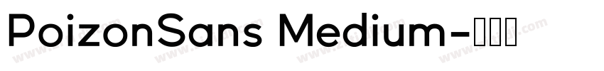 PoizonSans Medium字体转换